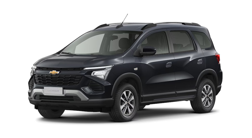 Chevrolet Spin LT na cor Cinza Rush